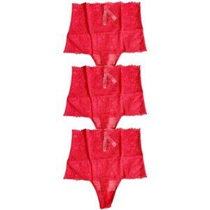 Lot 3 Victoria's Secret High-Rise Thong Panty, S